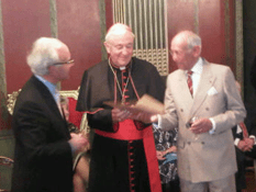 Mr John Barrie receives his certificate