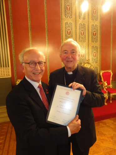 The Cardinal and Michael Milborun