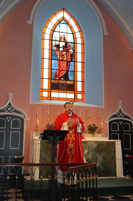 Mass said by Canon Richard Hearn in the Chapel